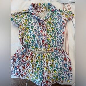 Roller Rabbit Disco Monkey Pajamas size S